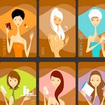 7 Beauty Girls Graphics Vector Art