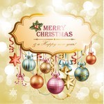 Christmas elements background material 01