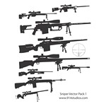 Gun Vector Sniper Rifle Pack