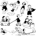 Cartoon Children, Kids, People 01