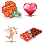 Valentine’s Day Icon Set [512×512 PNG File]
