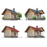 3D House PNG Images