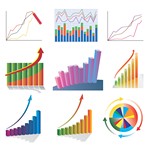 Statistic, Chart, Line Graph, Flow Diagram Symbols 02