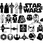 Star Wars Symbol Silhouettes