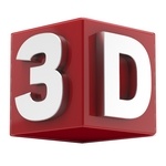 The Word 3D in 3D [PNG – 1024×1024]