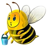 Bee Stickers Icon Set [PNG]