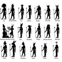 Ancient egypt silhouette