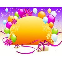 Balloon gift card background