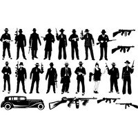 Gangster silhouettes