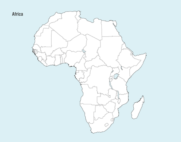 African Map Vector png