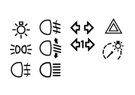Auto signal signs [EPS File] png