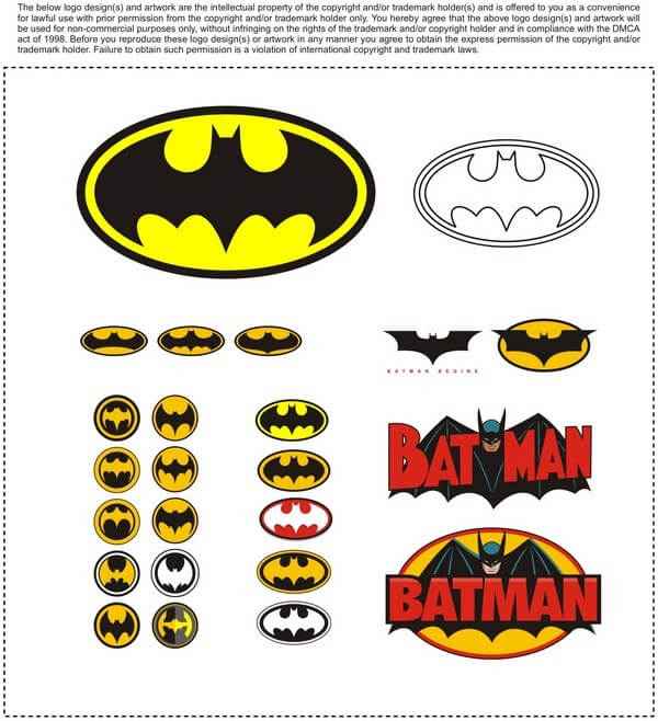 Batman Logos png