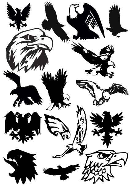 15 Eagles Silhouette png