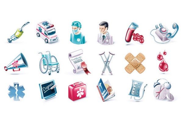 Health and Medical Icon Set png