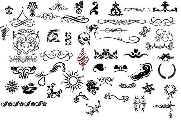 Ornaments and Flourishes png