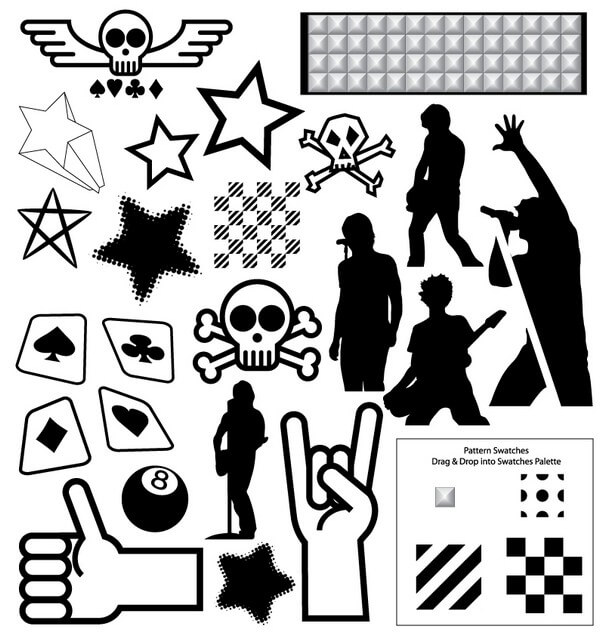 Punk Vector Pack [EPS File] png