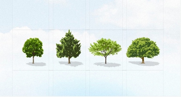 Trees Vector Collection Pack [AI File] png