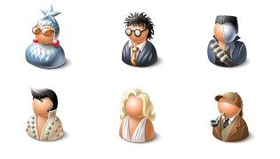 Persons Icons 128x128 (6 PNG File) png