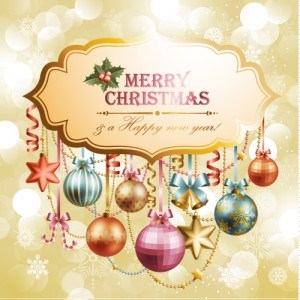 Christmas elements background material 01