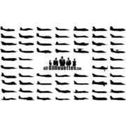 Airplanes Sideview Silhouette Vectors [EPS-AI-SVG Files]