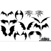 Bat Wings Silhouette Vectors [EPS-AI-SVG Files]