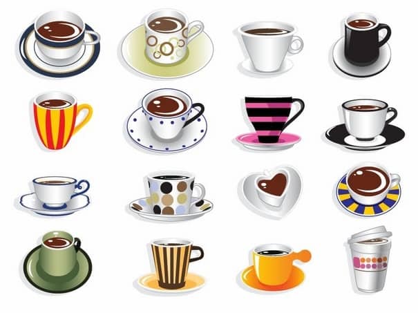 Download Coffee Cup Sets EPS File Download Vector