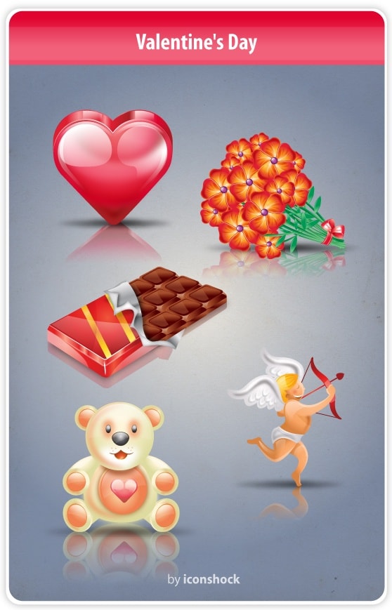 Valentines Day Icon Set [512x512 PNG File] png