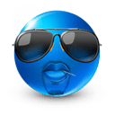 Blue face Icons 128x128 [PNG Files] png
