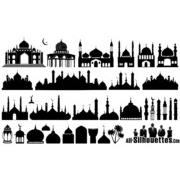 Islamic Mosque Silhouettes