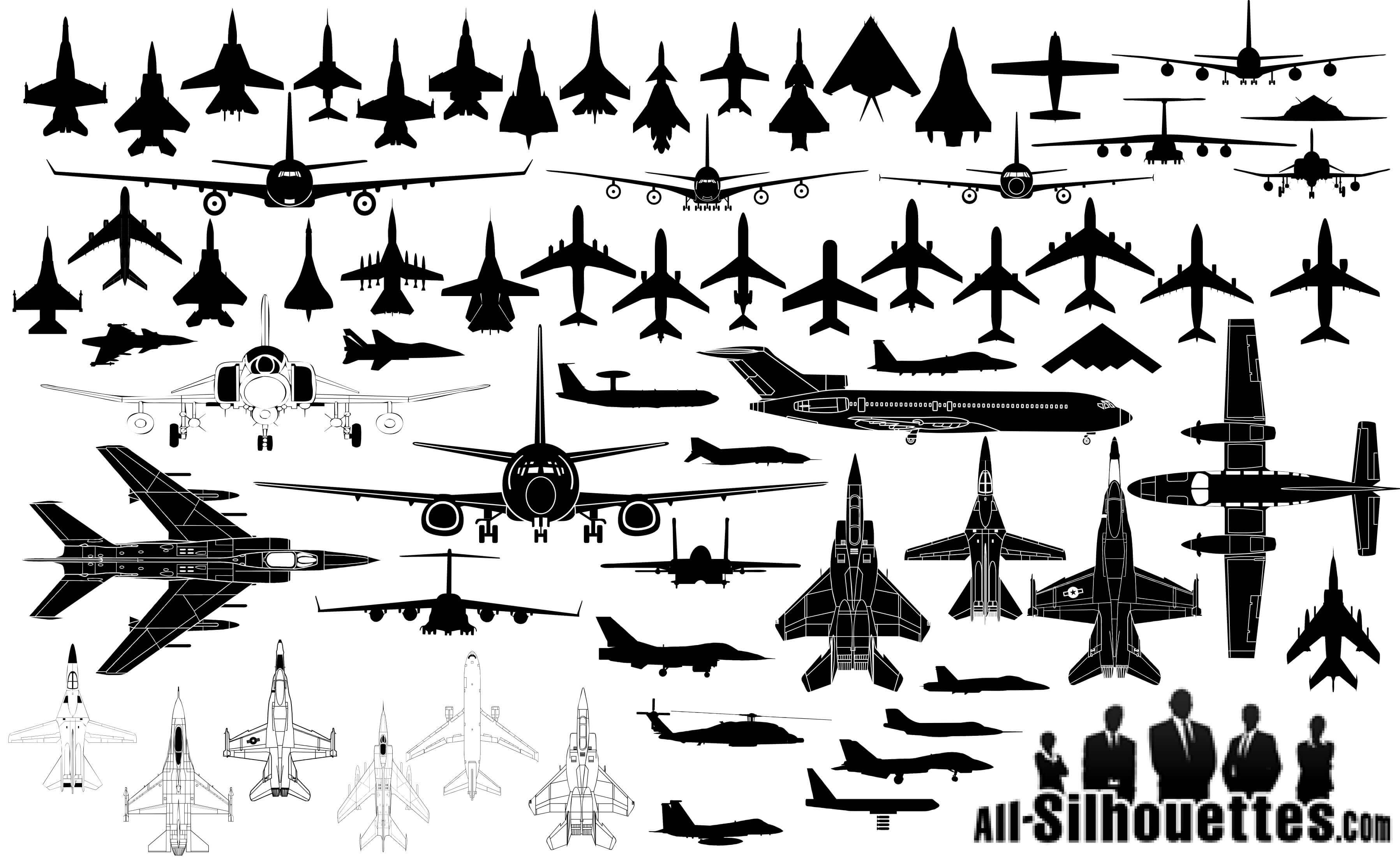 Airplane Silhouette   Aircraft png
