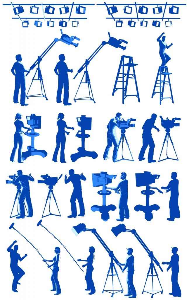 Film Maker and working staff png