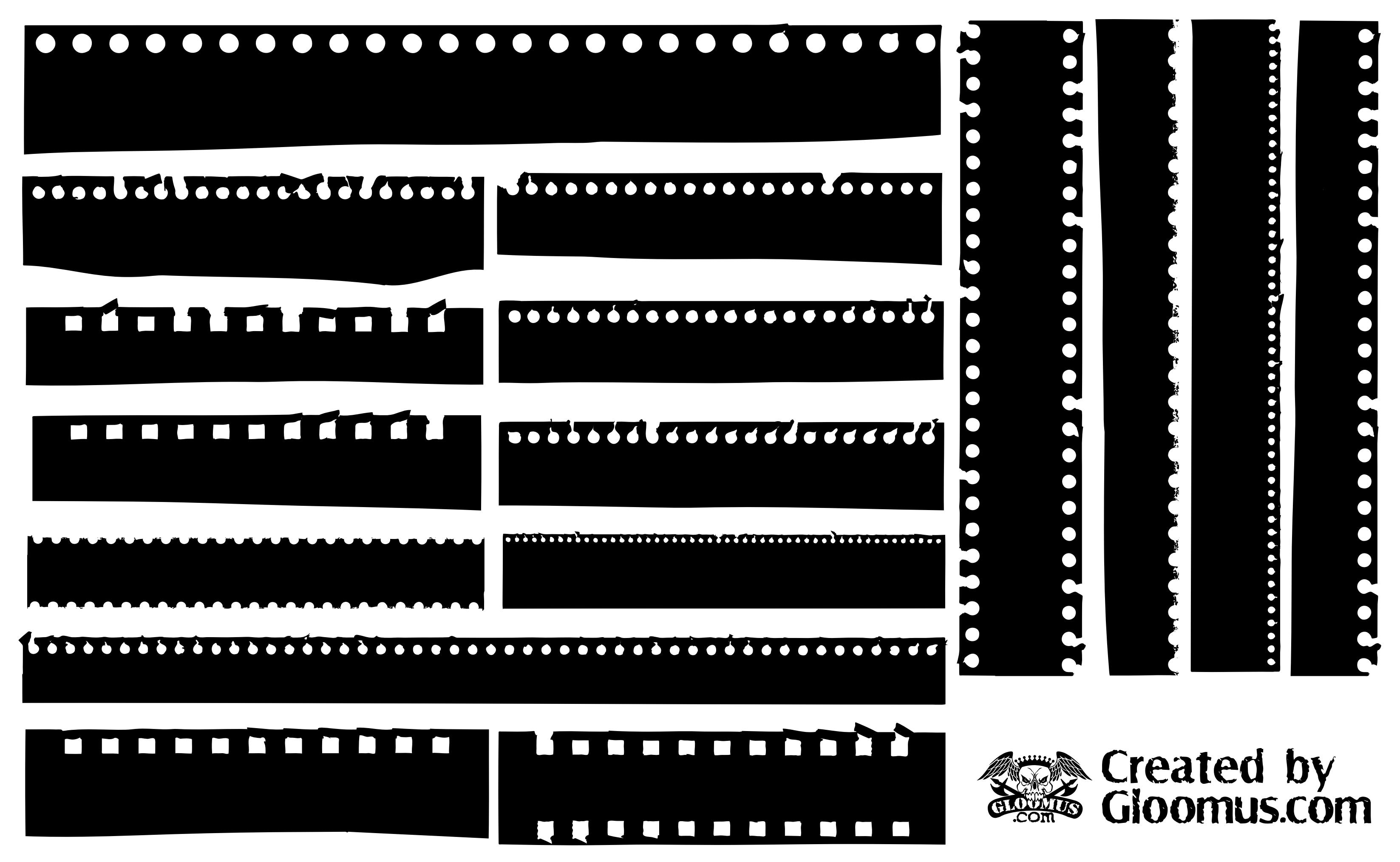 Film Strip Silhouettes png