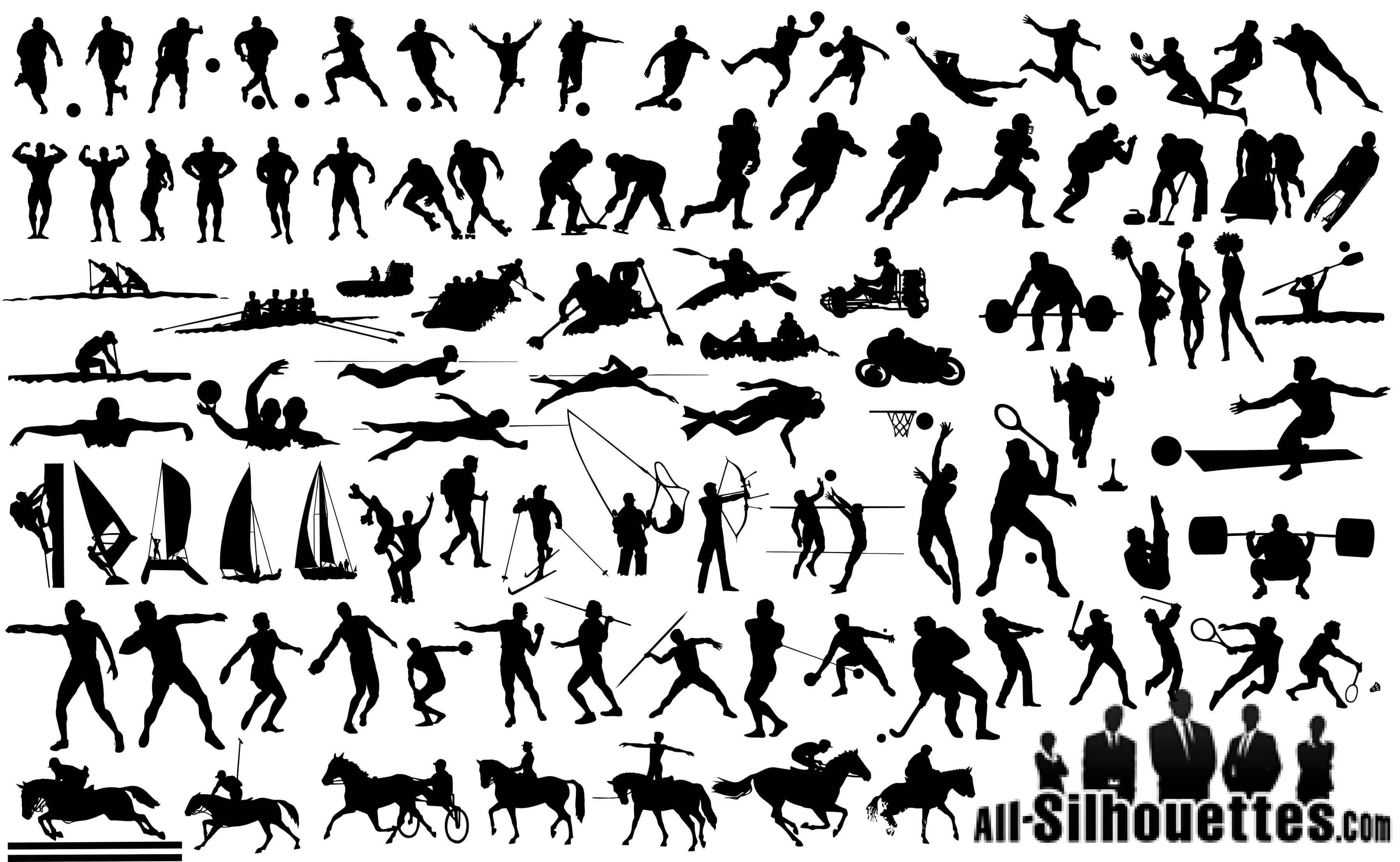 Sportsmen Silhouettes png