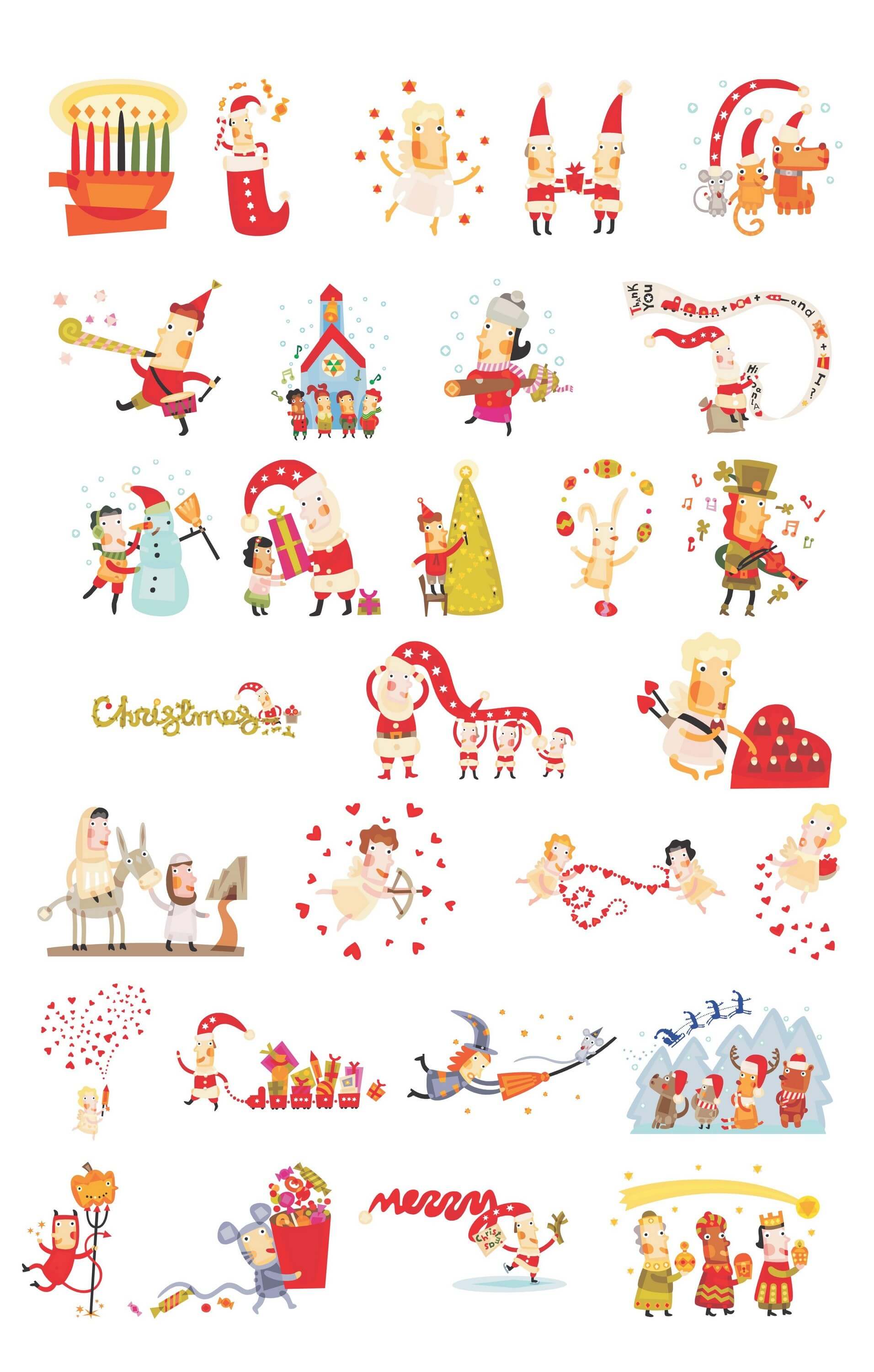 Cute Christmas Characters png