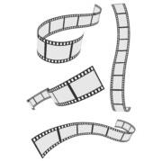 Film Strip 4 Roll Set Vector