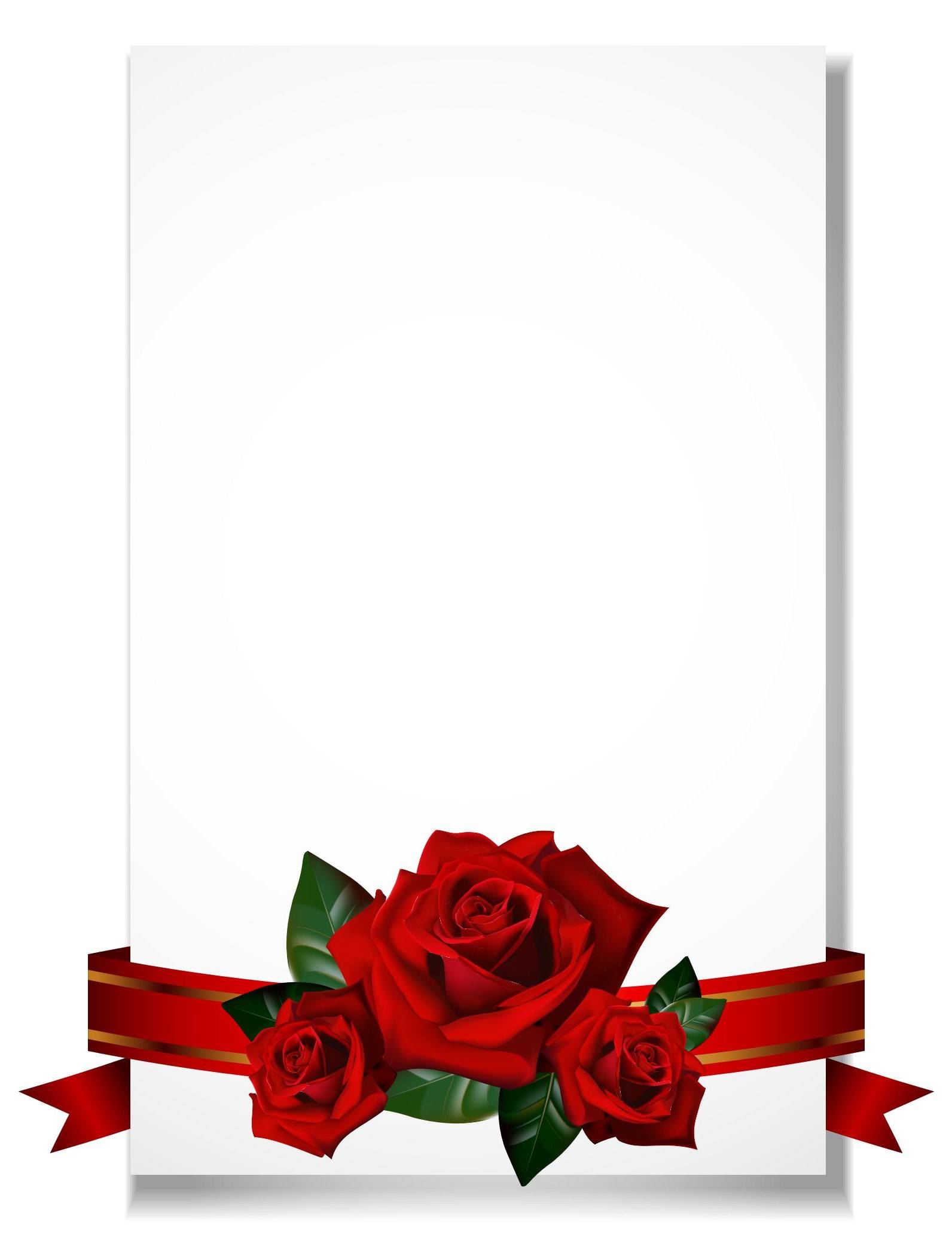 Rose, Romantic, Wedding, Frame, Background, Card, Flower png