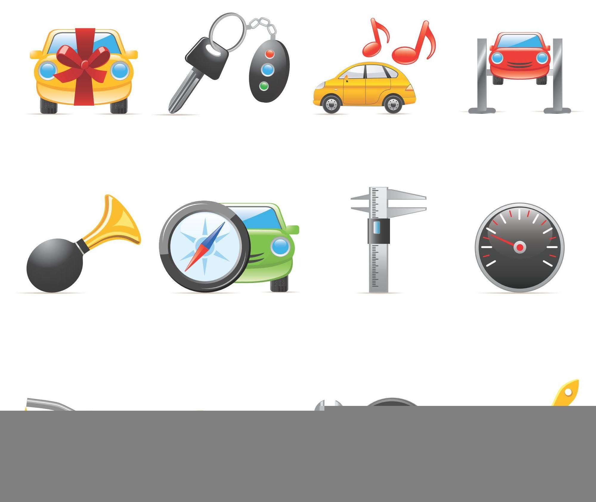Car Peripheral Products Icons png
