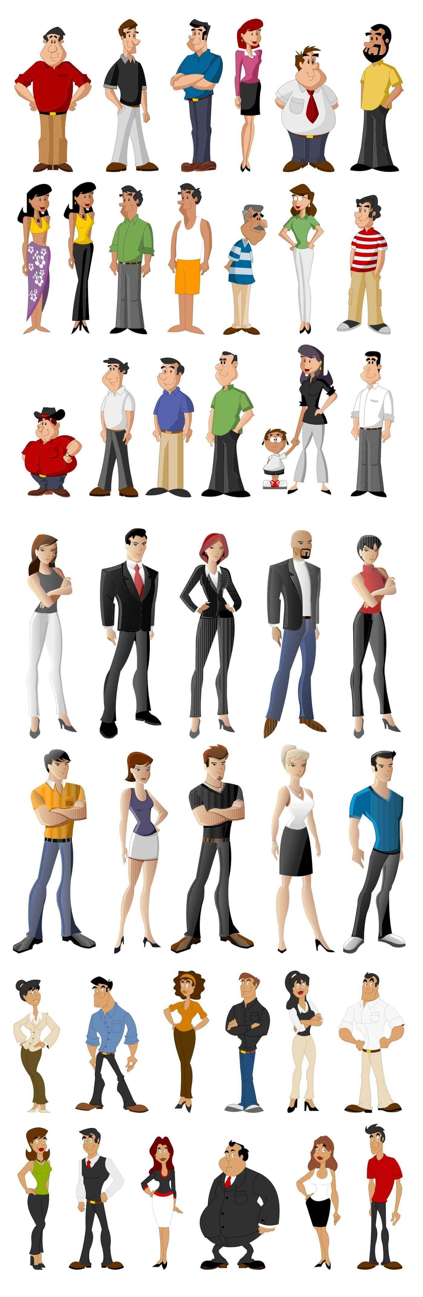People Characters Illustrations png