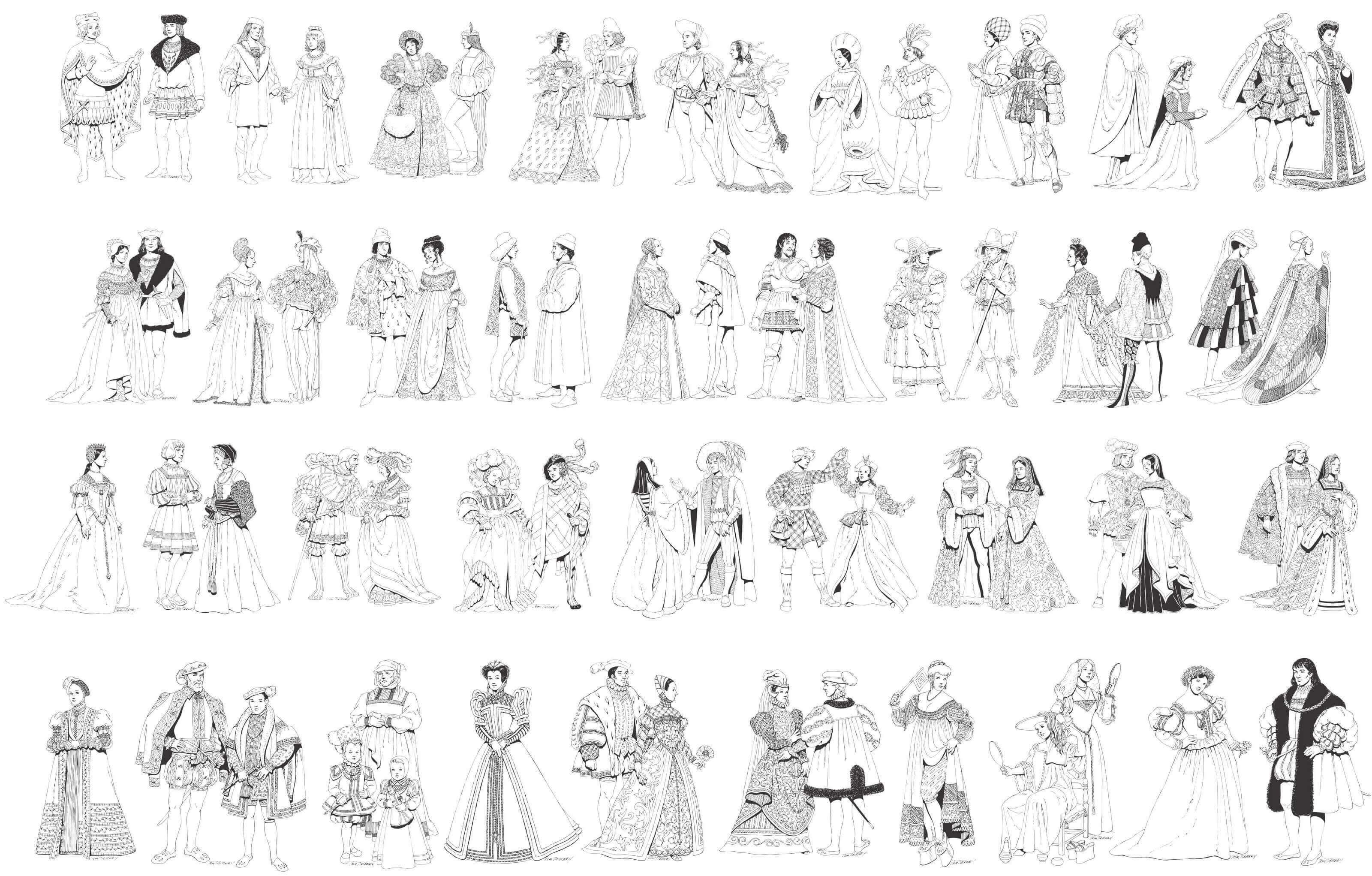 Traditional Renaissance Characters png
