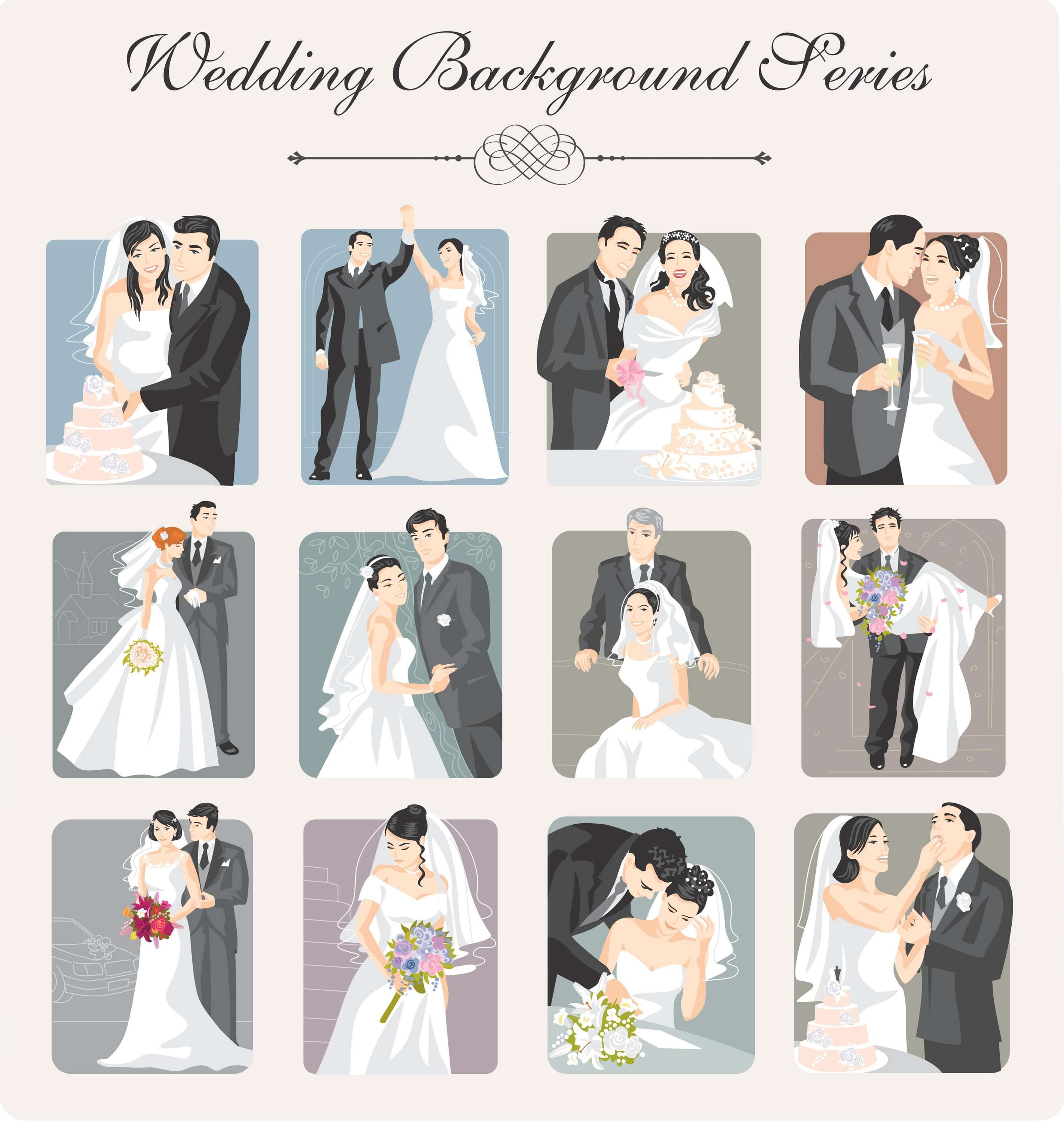 Wedding Backgrounds Illustrator 02 png