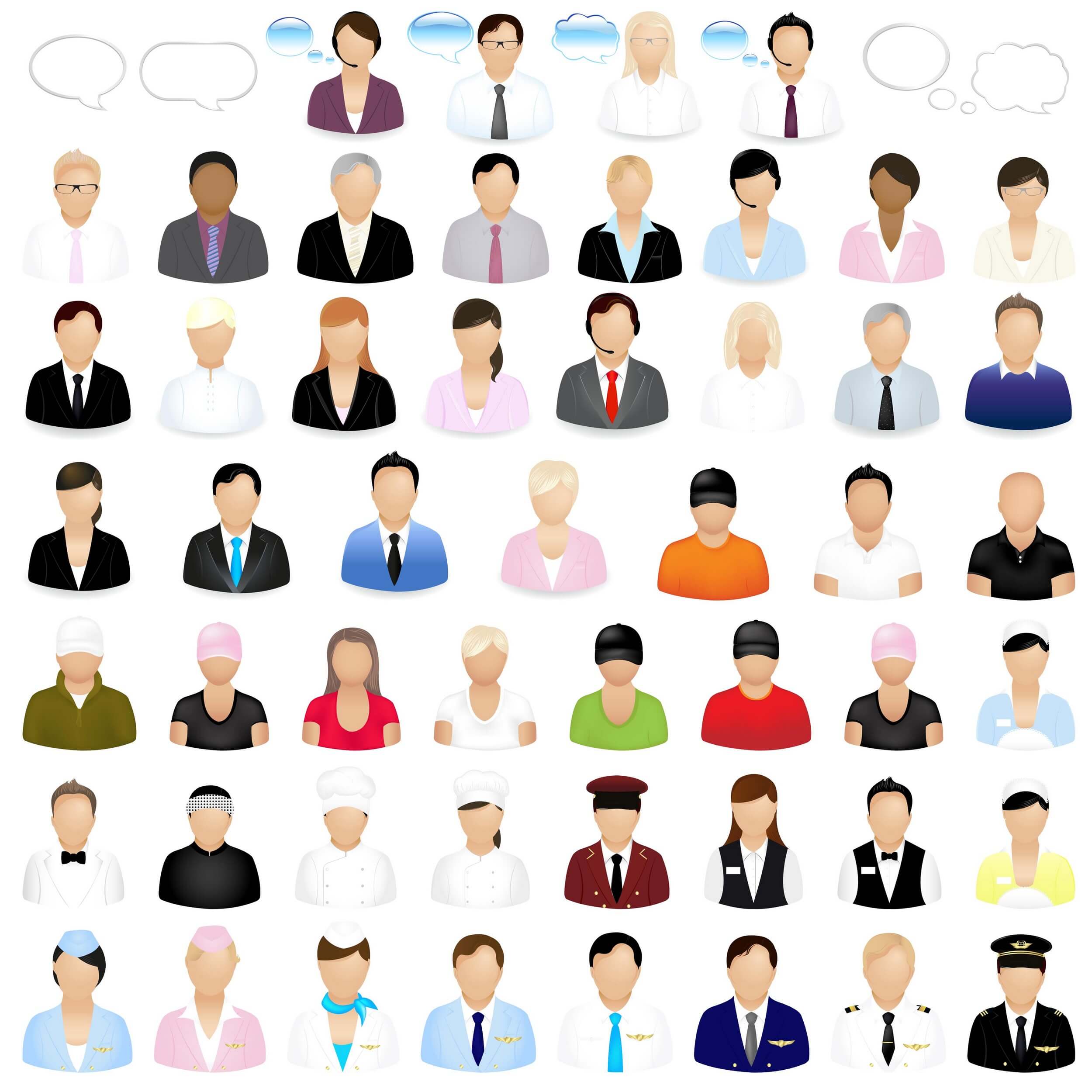 Business People Icons [EPS File] png