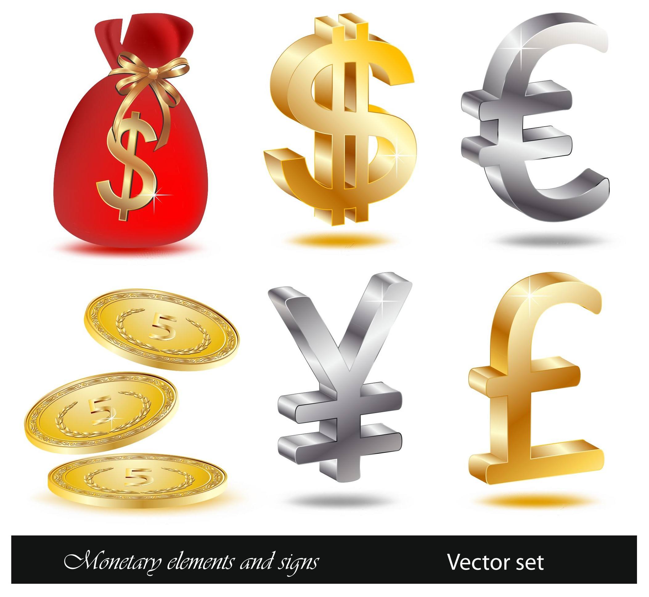 Financial icon vectors 01 png