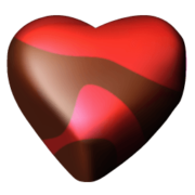 Chocolate Hearts Icons 256x256 [PNG Files]