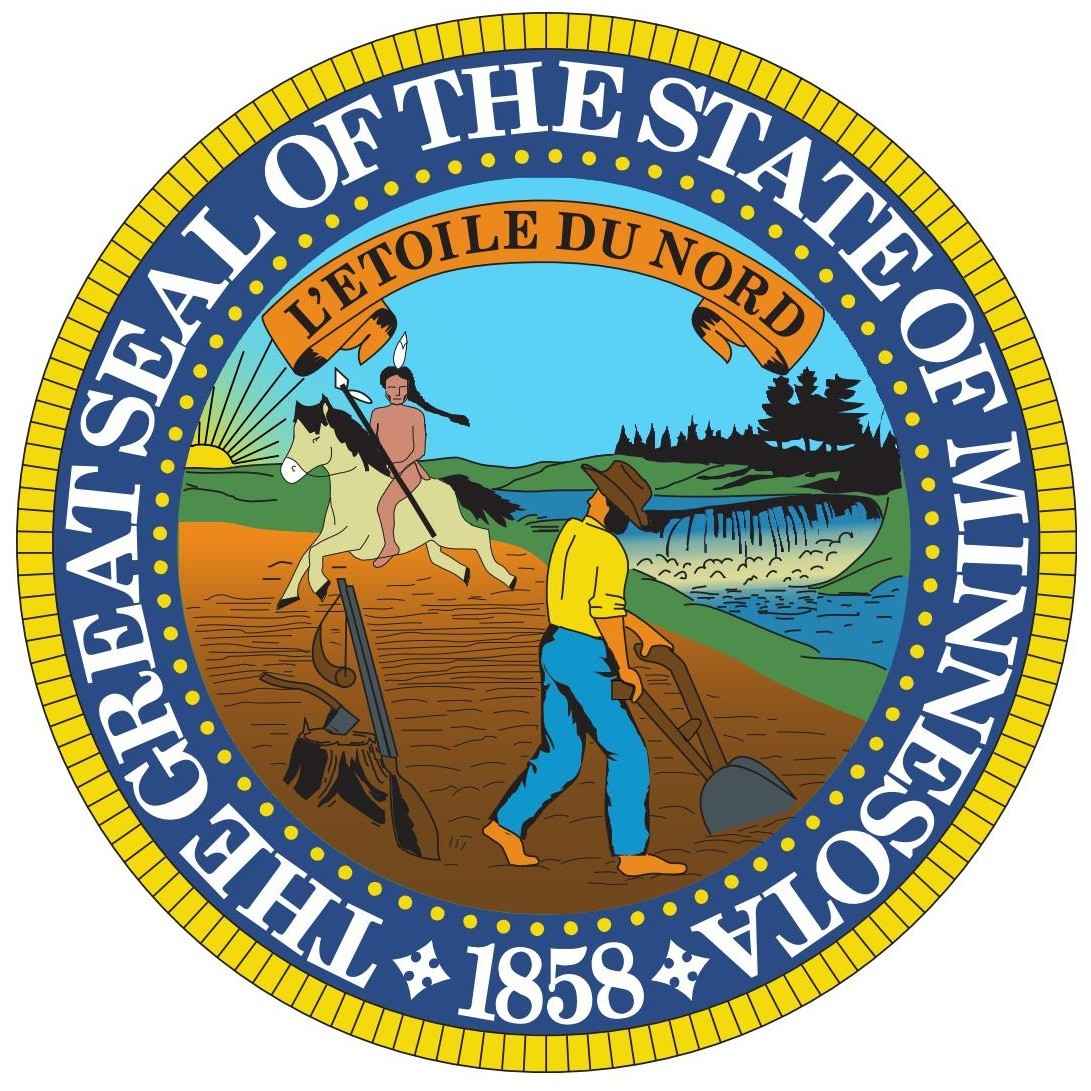 Minnesota State Flag and Seal png