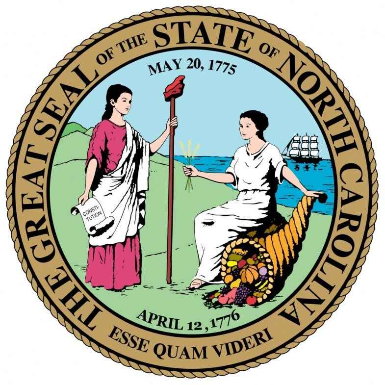 North Carolina State Flag and Seal png