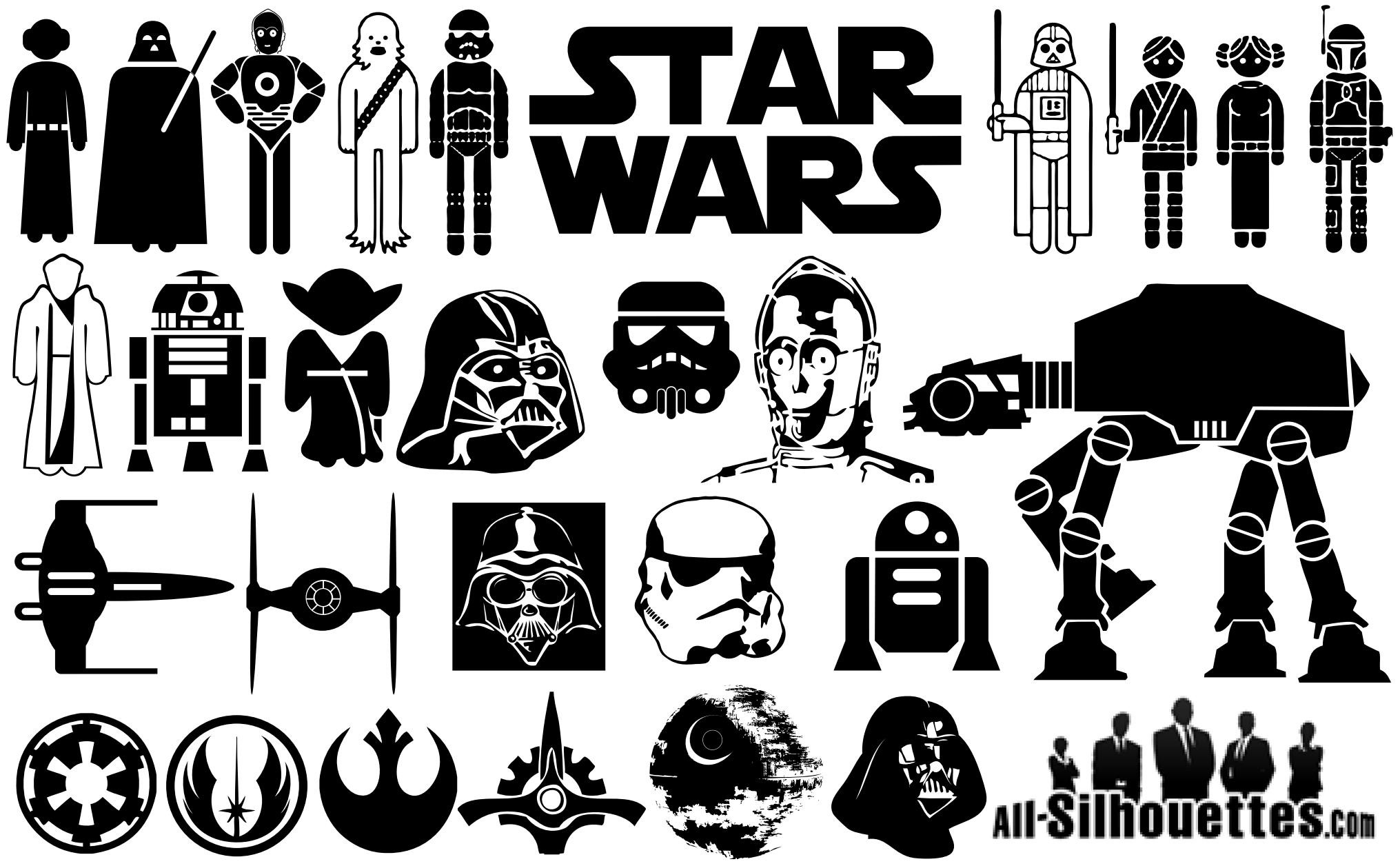 Star Wars Symbol Silhouettes png