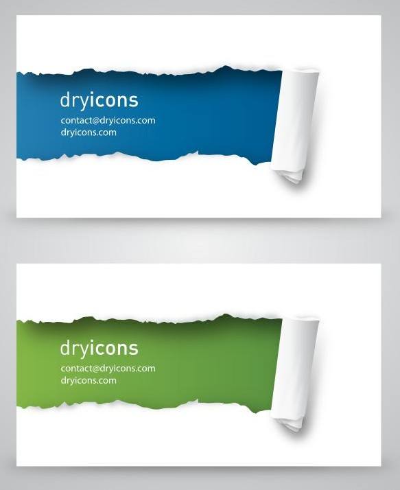 Ripped Business Cards png