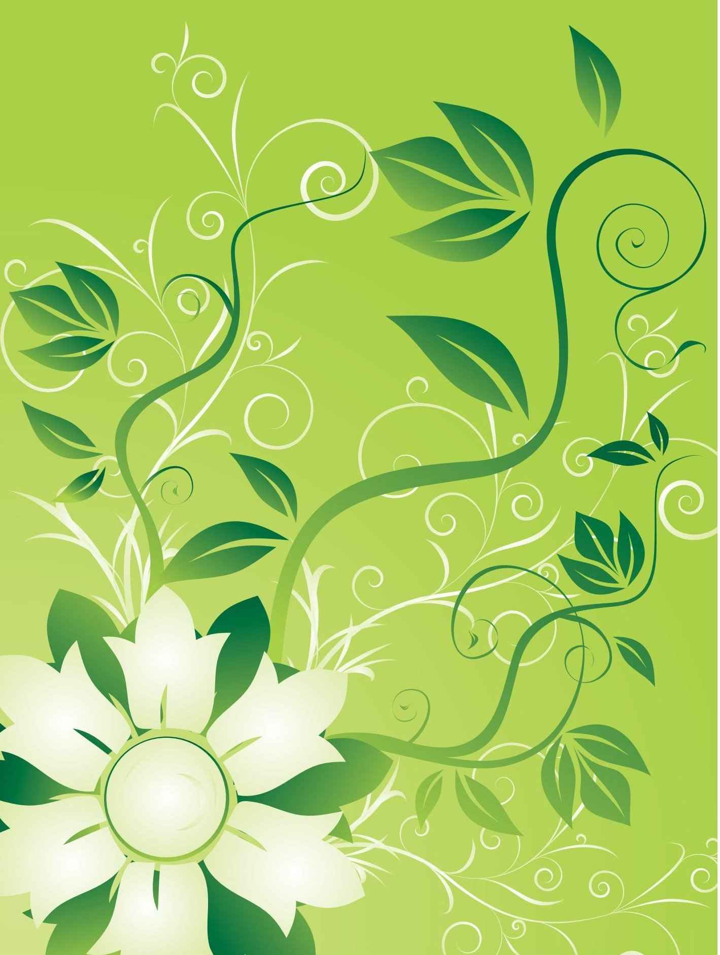 Flowers and Swirls png