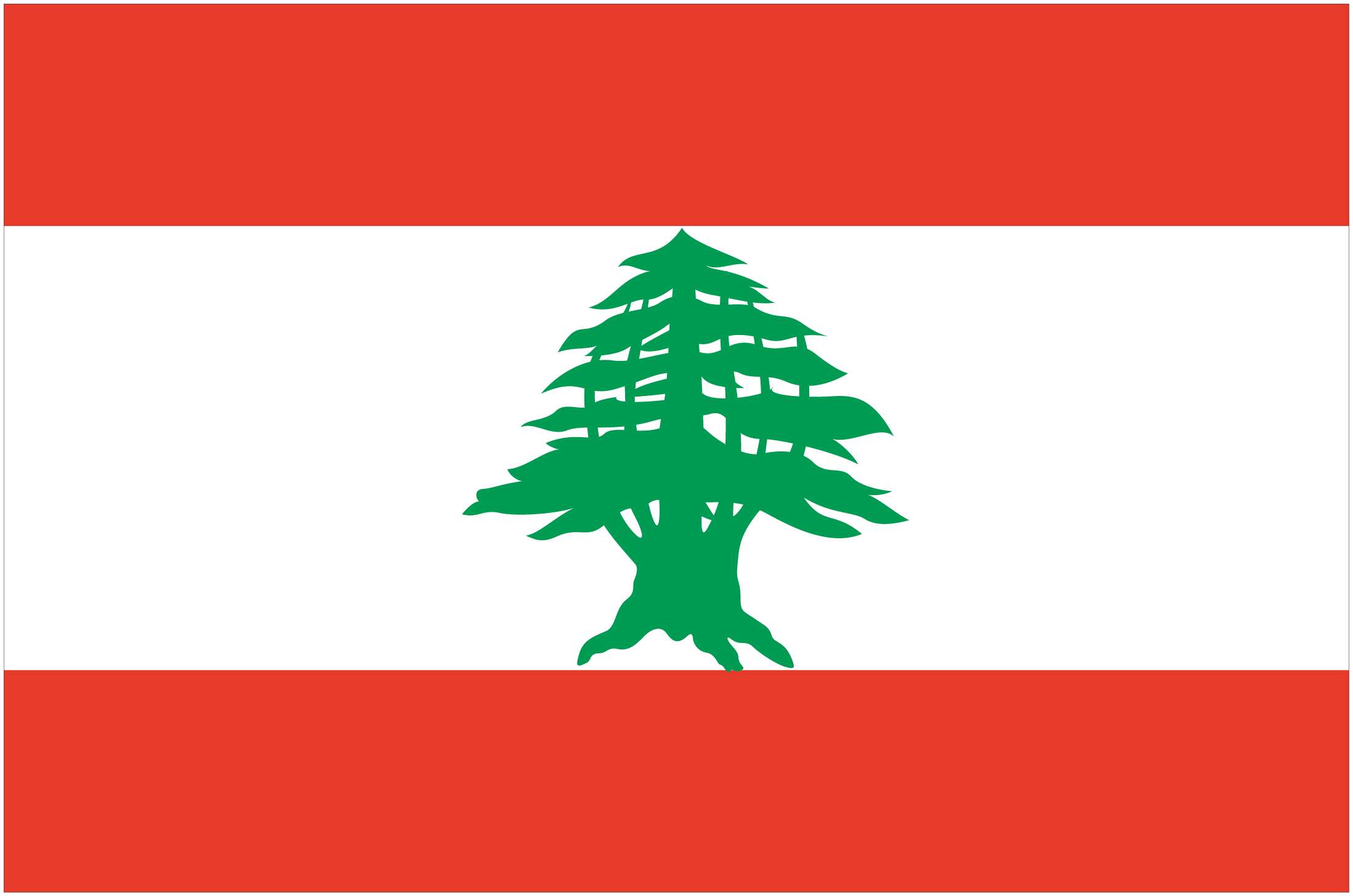 Lebanon Flag [informs.gov.lb] Download Vector