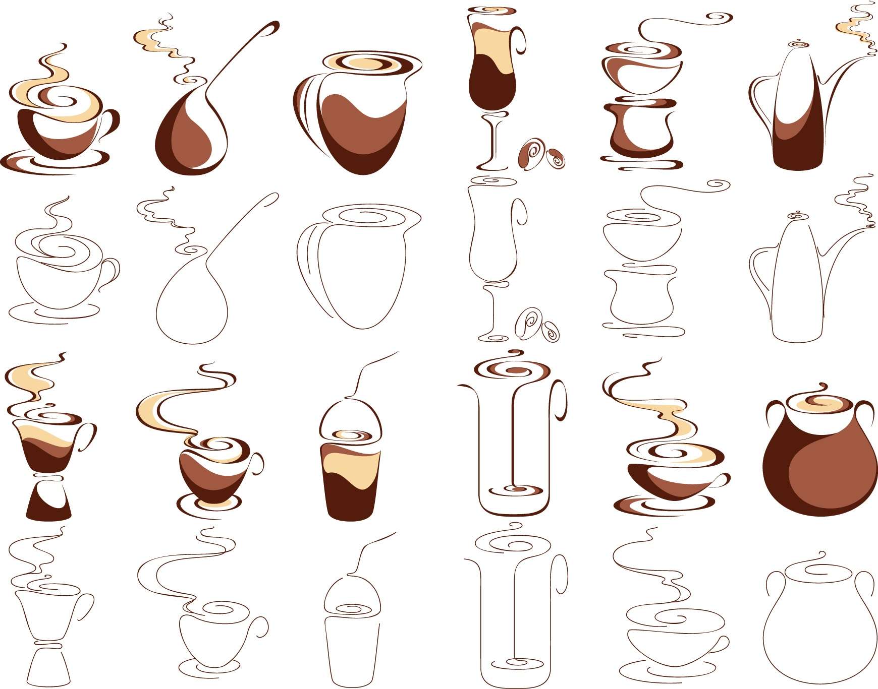 Coffee graphic png